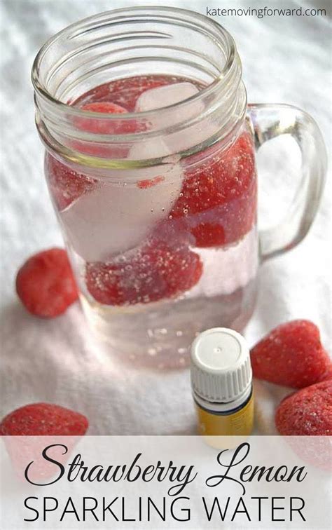 Strawberry Lemon Sparkling Water Recipe Soda Stream Recipes