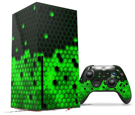 Skin Set For Xbox Series X Hex Green Ebay