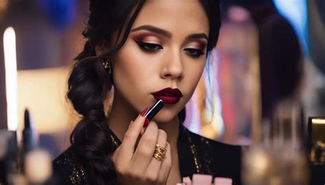 Wednesday Jenna Ortega Lipstick Embracing Glamour