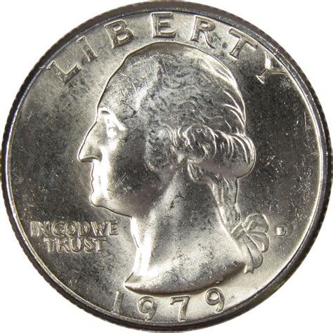 1979 D Washington Quarter Bu Uncirculated Mint State 25c Us Coin