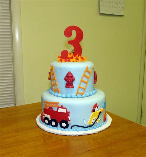 Fire Truck Birthday Cake Birthday Cards