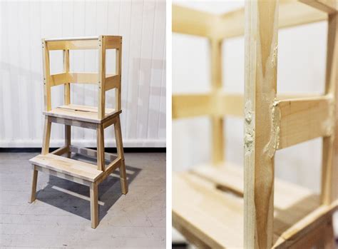 Ikea hack - toddler learning tower using a Bekväm stool ... It's so useful and functional.