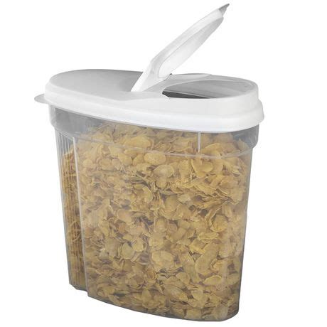 The clear body lets you see inner. 3 Piece Plastic Cereal Container | Walmart Canada