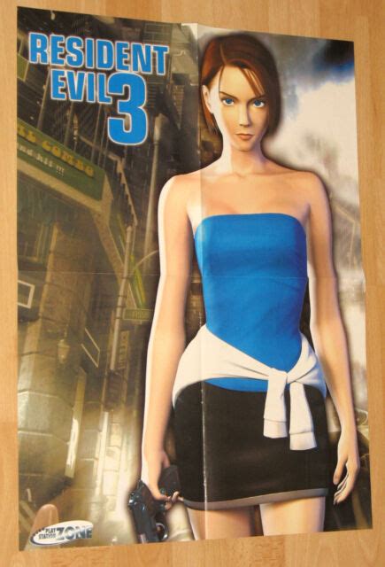Resident Evil 3 Nemesis Jill Valentine Very Rare Poster 40x55cm Ebay