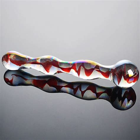 Colorful Crystal Pyrex Glass Dildo Anal Beads Ball Butt Plug Masturbation Artificial Penis Dildo