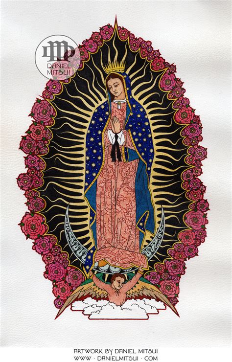 Our Lady Of Guadalupe Drawing By Daniel Mitsui