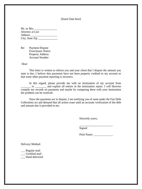 Foreclosure Response Letter Template Fill Out And Sign Online Dochub