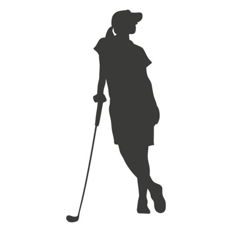 Woman Golf Silhouette Transparent Png And Svg Vector File