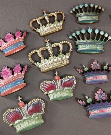 Mini Wooden Crowns Fancy Royal Style Etsy