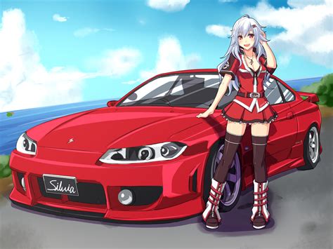 Komoriuta Nissan Original Commentary Request Girl Breasts Car