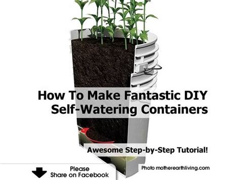 How To Make Fantastic Diy Self Watering Containers