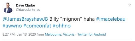 Im A Celebrity Billy Brownless Minion Pronunciation Leaves Fans Stunned Readsector