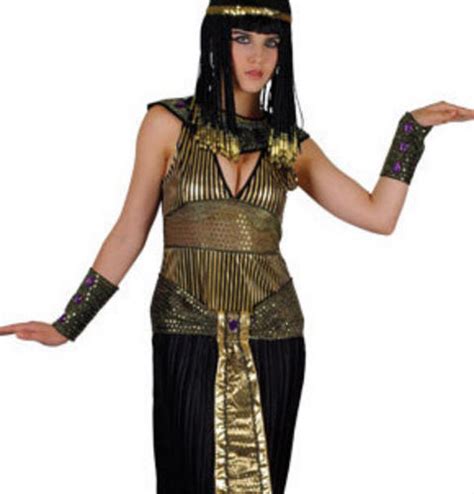Egyptian Queen Cleopatra Ladies Fancy Dress Womens Adult Costume Black