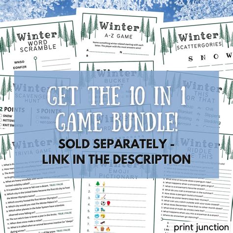 Winter Word Scramble Printable Winter Games Wintertime Activities