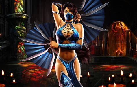 Wallpaper Sexy Candles Blade Fan Mortal Kombat Mortal Kombat