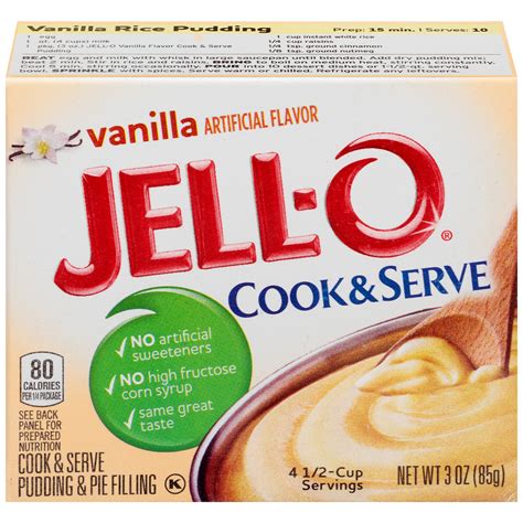 The idea of making a banana coconut pudding sounds really good to me. Jell-O Cook & Serve Vanilla Pudding & Pie Filling 3 oz Box ...