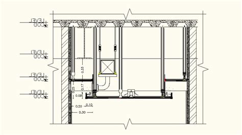 Suspended Ceiling Detail Elevation And Plan Dwg File Cadbull
