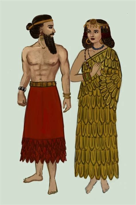 Sumeria Mesopotamia Vestimenta Historia De La Moda Figurines De Moda