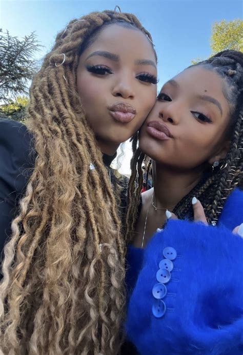 Chloe And Halle Bailey Chloe X Halle Chloe And Halle Locs Black Pin Up