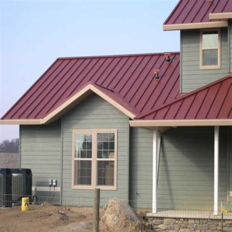 It also carries old designs showing in that earth tone along with the roof and chimney. Impressive Barn Metal Roofing #3 Houses With Red Metal ...