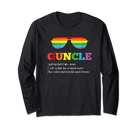 Guncle Shirt Gay Uncle Pride Rainbow Lgbt Uncle T Shirt Stellanovelty