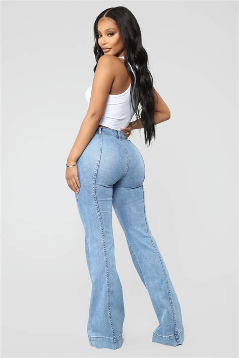 Ready For You Flare Jeans Medium Blue Wash In 2021 Flare Jeans Fashion Fashion Nova Outfits