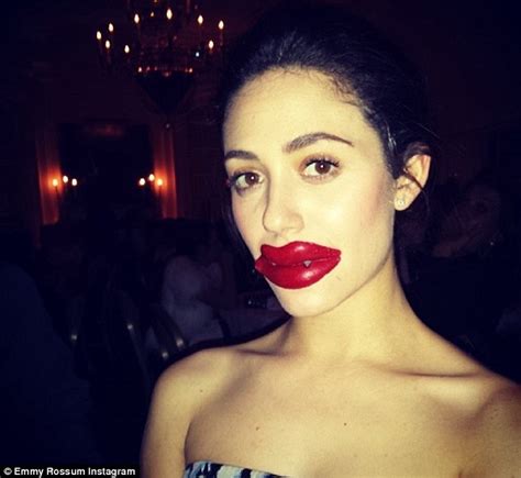 Emmy Rossum Takes Humorous Selfie At White Glove Gone Wild Gala Daily