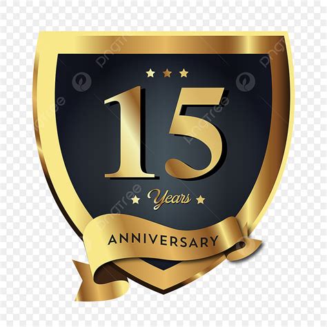 15th Anniversary Vector Png Images 15th Anniversary Badge Logo Icon
