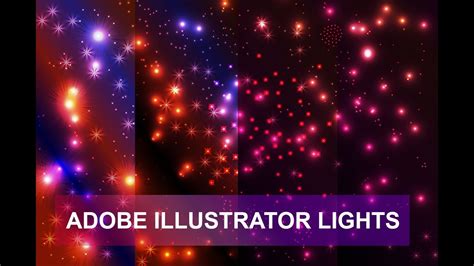 How To Create Lights Effects In Adobe Illustrator Cc Youtube