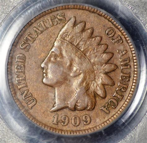 Lot 1909 S Indian Head Cent Vf35 Pcgs