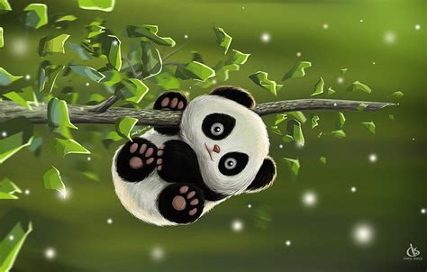 The Game Baby Art Panda Desk Amol Shede Cute Panda Hd Wallpaper