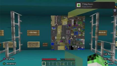 Minecraft Ps4 Map Room Trophy Youtube