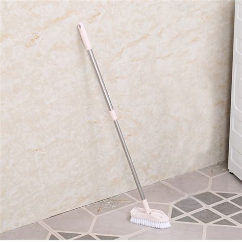 Youloveit 1pc Handle Cleaning Brush Long Handle Adjustable Floor Scrub
