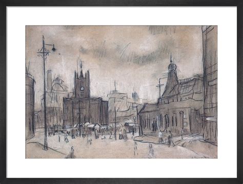 The Flat Iron Market 1925 Art Print By Ls Lowry King And Mcgaw