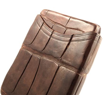 Antique Genuine Crocodile Leather Cigar Case C1880 373547 Uk