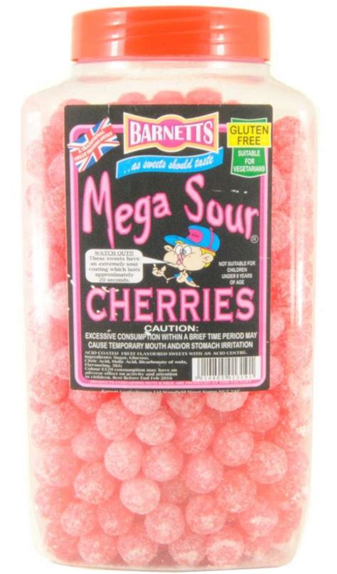 Barnetts Mega Sour Cherries 3kg Approved Food