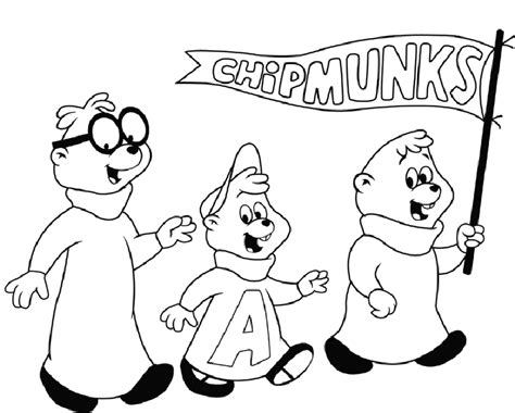 Alvin And The Chipmunks 2 Coloring Pages Free Coloring Home
