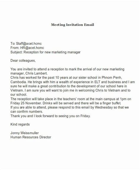 How To Write A Meeting Invitation Email