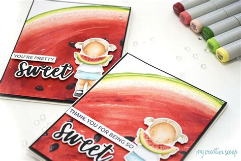 Copic Watermelon Tutorial With My Favorite Things My Creative Scoop