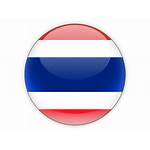 Thailand Icon Round Flag Illustration Country Non