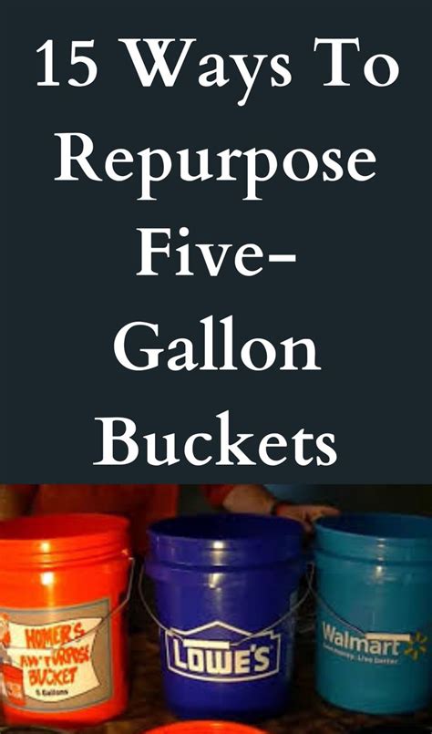 Ways To Repurpose Five Gallon Buckets That Are Borderline Genius Diy Cricut Diy Food Home Diy