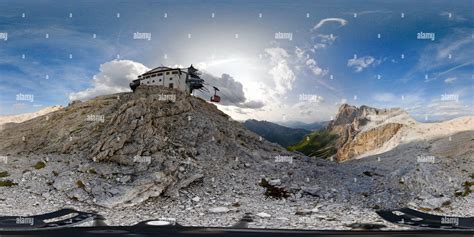 360° View Of San Martino Di Castrozza Cima Rosetta La Funivia Alamy