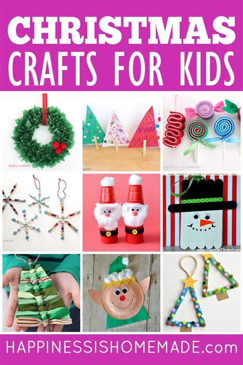 30+ Easy Christmas Crafts for Kids of All Ages  Happiness is Homemade