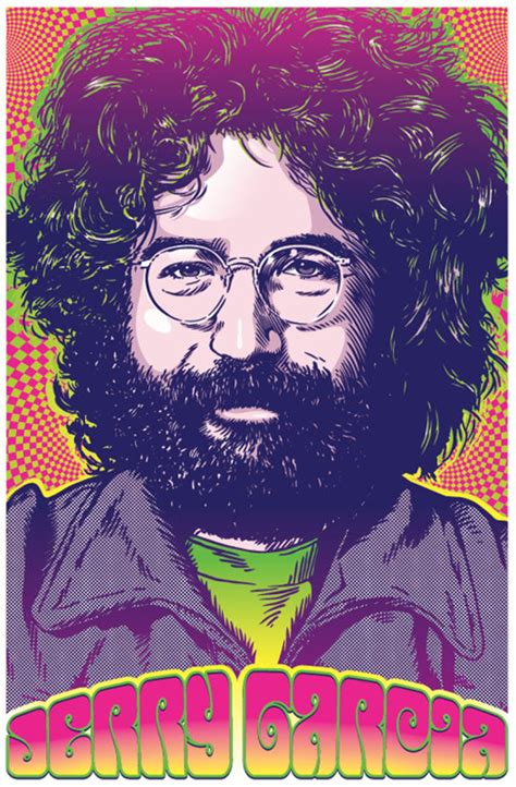 Jerry Garcia Jerry Garcia poster Jerry Garcia wall art | Etsy