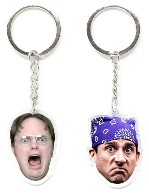 Dwight Schrute And Michael Scott Inspired Keychains Michael Scott Cool