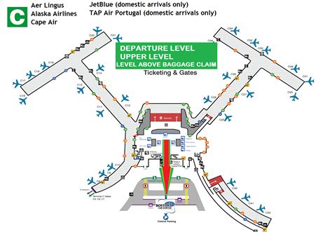 Logan Airport Terminal B Map