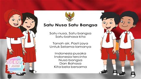 Lirik Lagu Satu Nusa Satu Bangsa Vocal By Ceo Jati Atmodjo Youtube