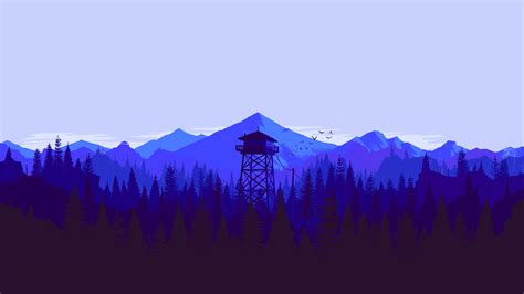 4k Purple Firewatch Abstract Gaming Wallpapers 1080p Wallpaper Cave