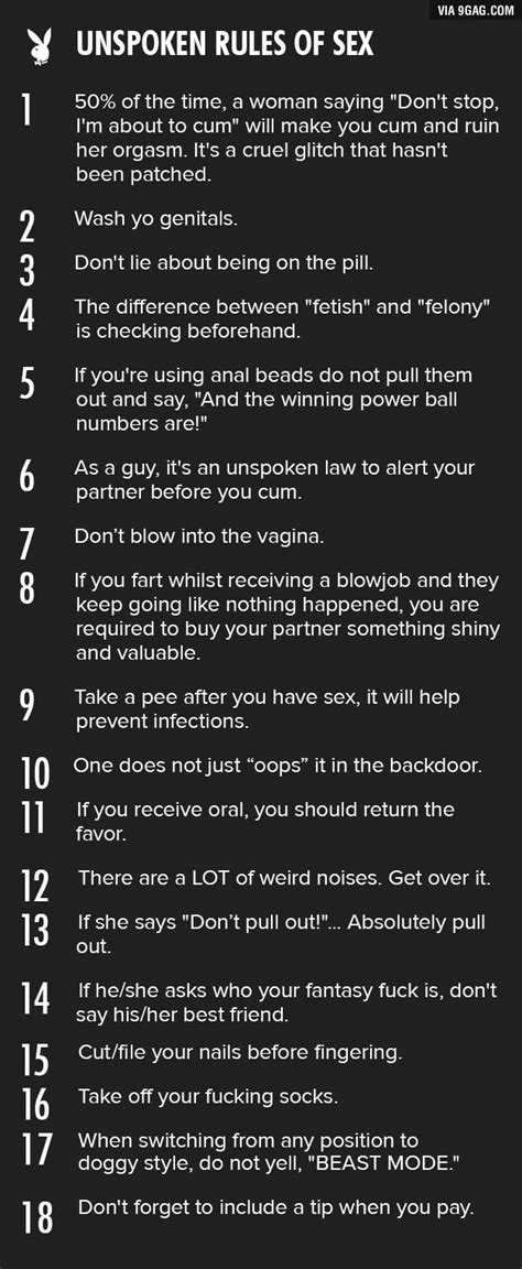 Rules Of Sex 9gag