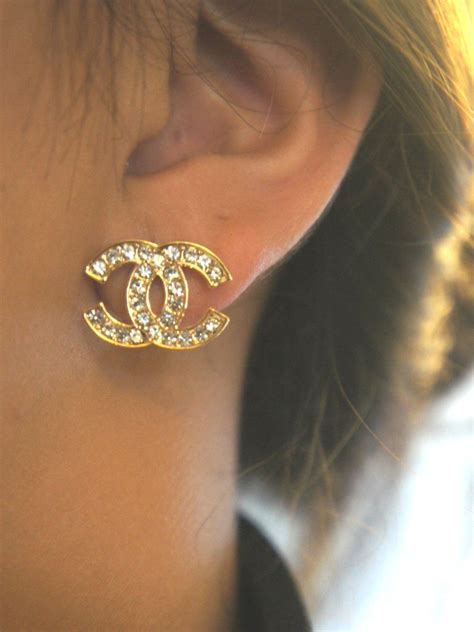 Studded Chanel Inspired Earrings Via Etsy Jewelry Earrings